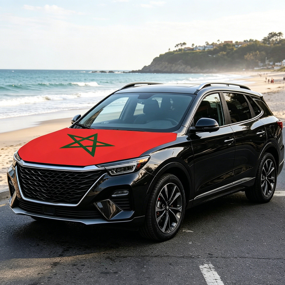 Car Accessories Banner - Penutup Kap Mesin Mobil Bendera Nasional
