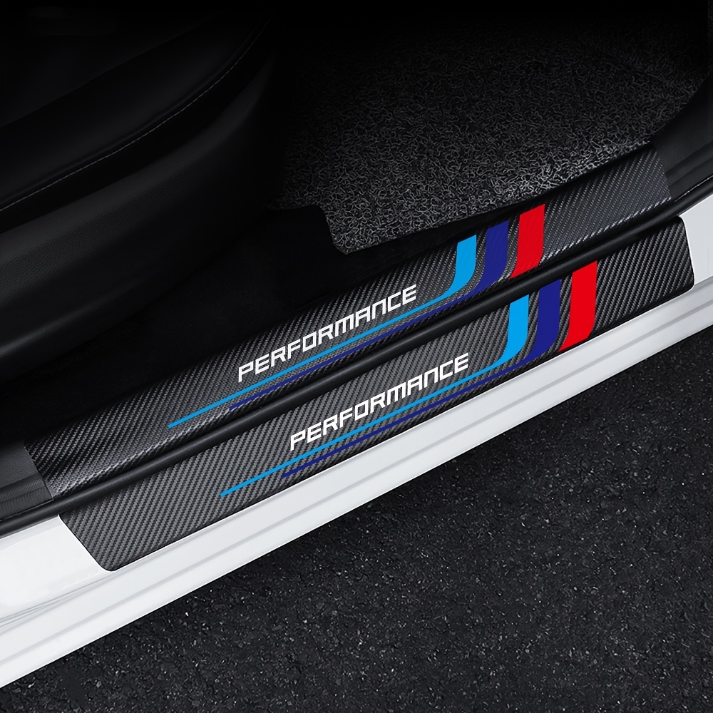 Car Accessories Quotes - 4 buah stiker pelat Sill serat