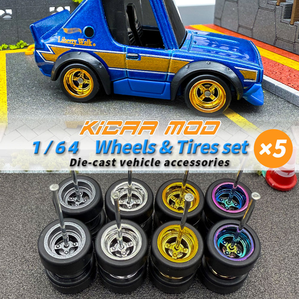 Car Accessories Company - Roda Model 1/64 yang Dapat Dilepas,