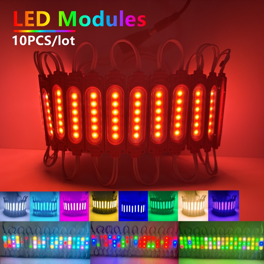 Car Accessories Banner - 12V sorot RGB multiwarna dengan modul