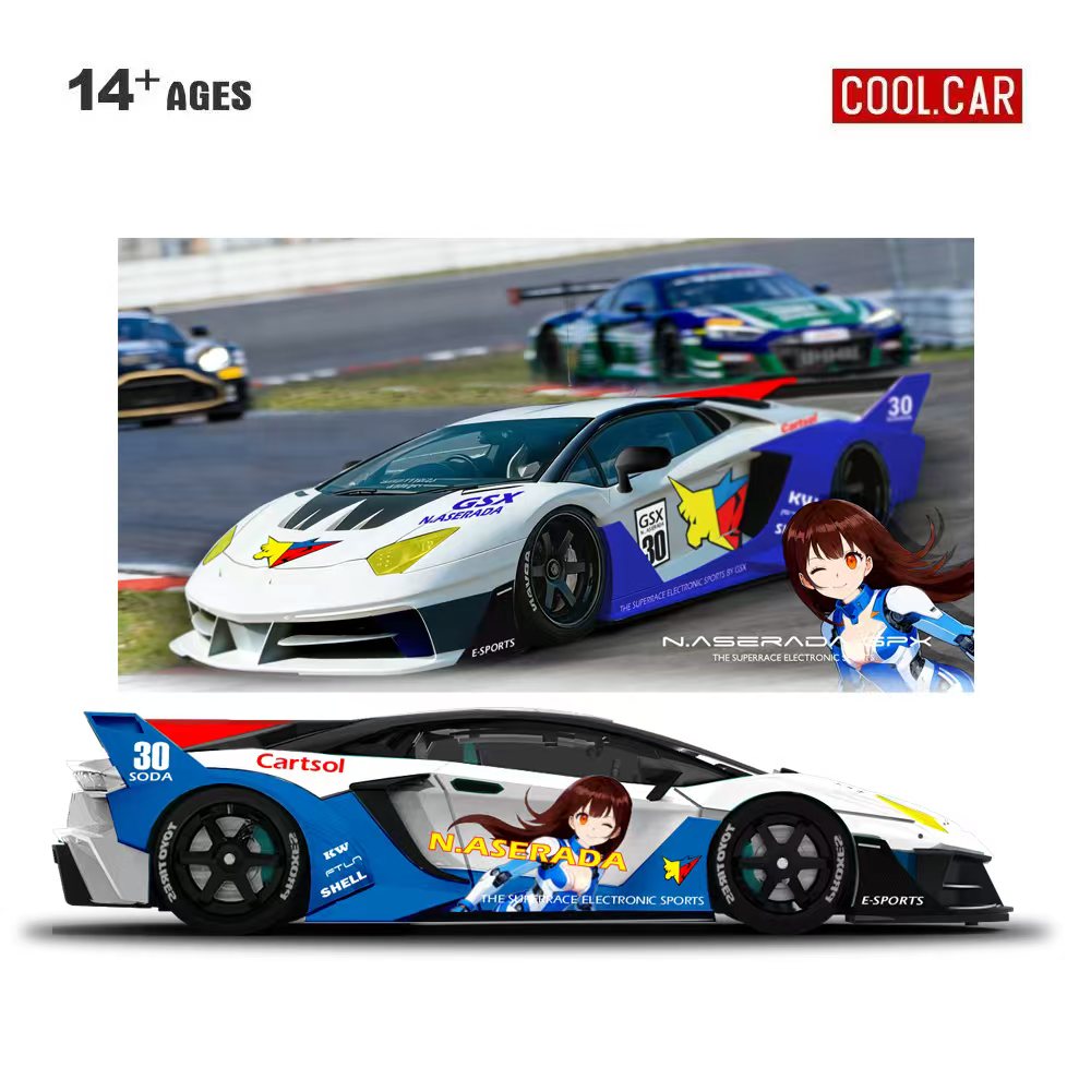 Car Accessories Company - Mobil Keren 1:64 GTEVO Superrace Electronic