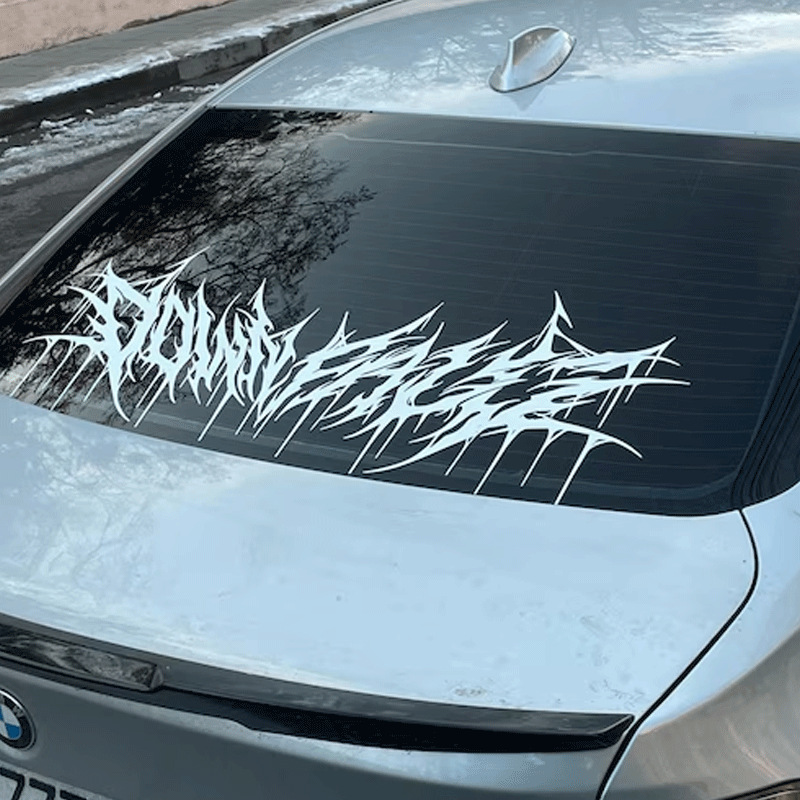 Car Accessories Banner - Stiker Mobil JDM Dekorasi Banner Kaca