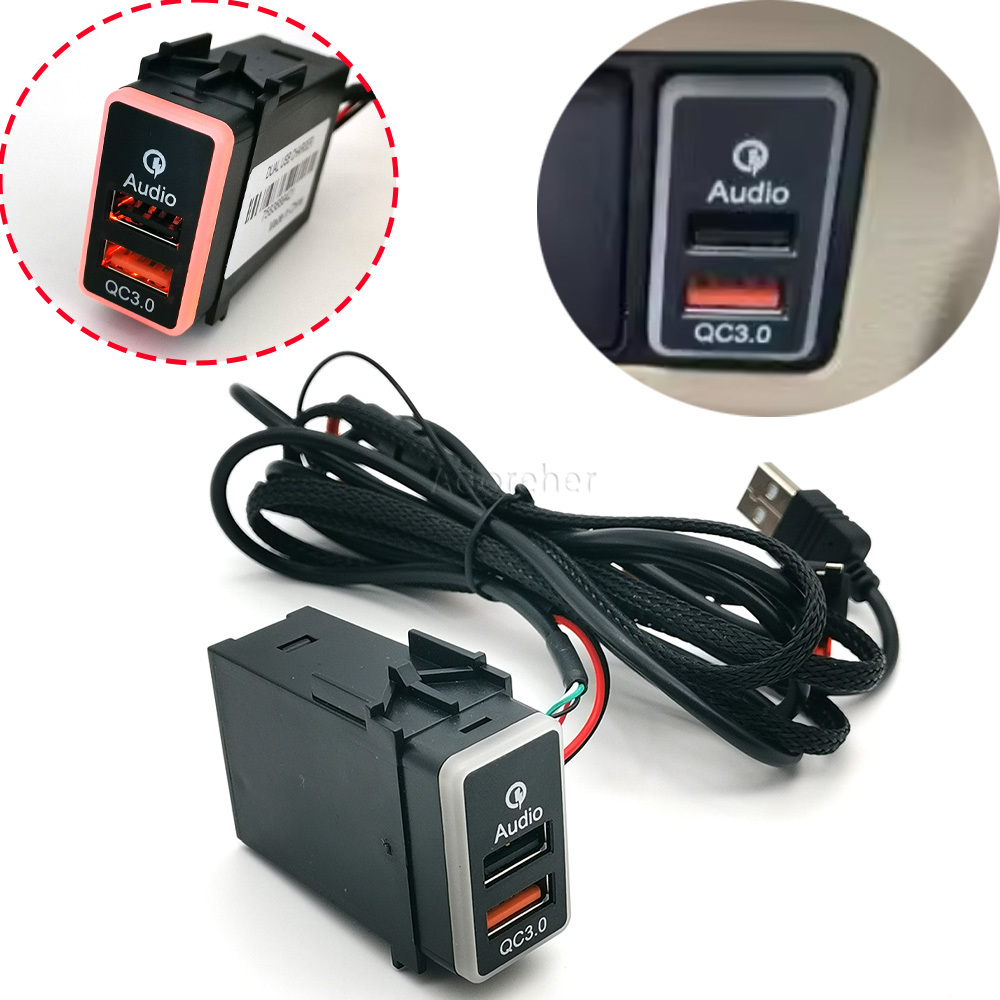 Car Accessories Nissan Xtrail - Adaptor Input USB QC3.0 Mobil 12V/24V