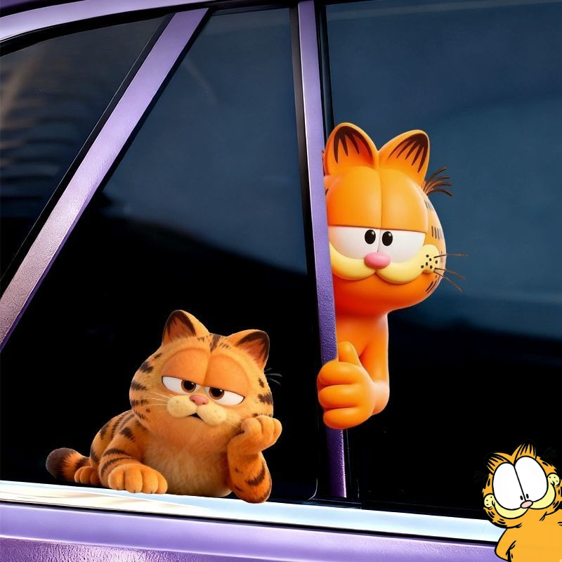 Car Accessories Company - Stiker Garfield anime kartun lucu imut