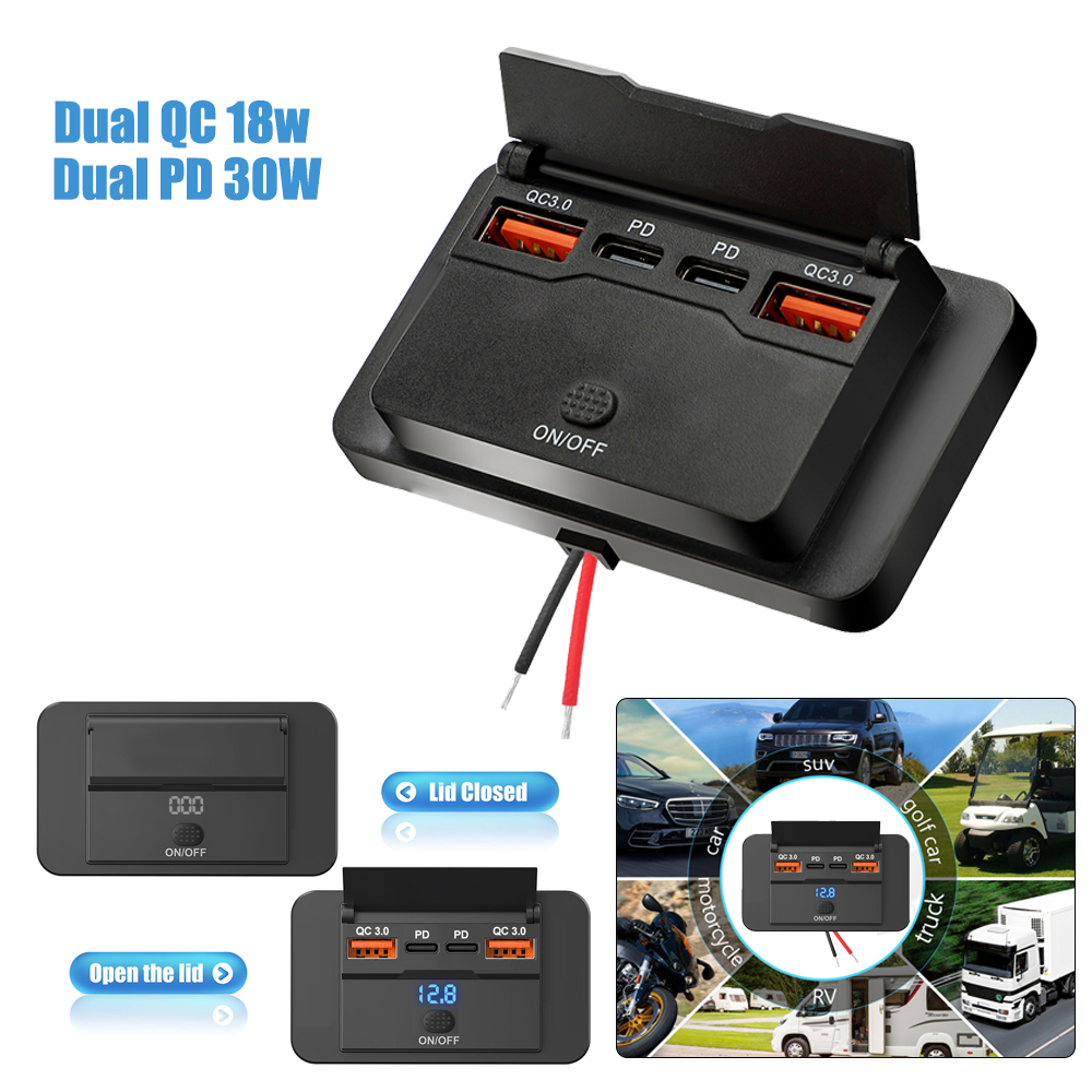 Car Accessories Thailand - Outlet Usb Tipe C Rv 12V,