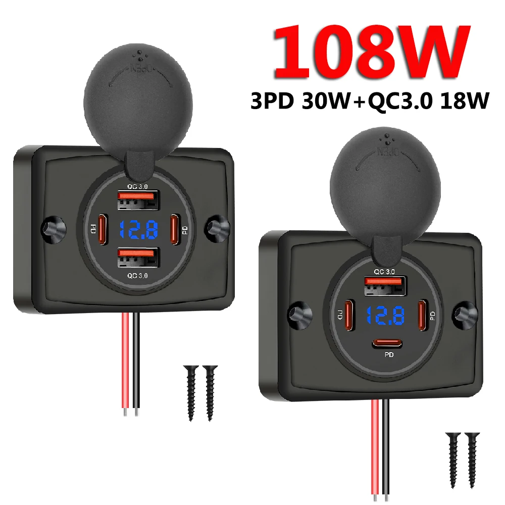 Car Accessories Thailand - Soket Pengisi Daya Mobil 108W 12V/24V
