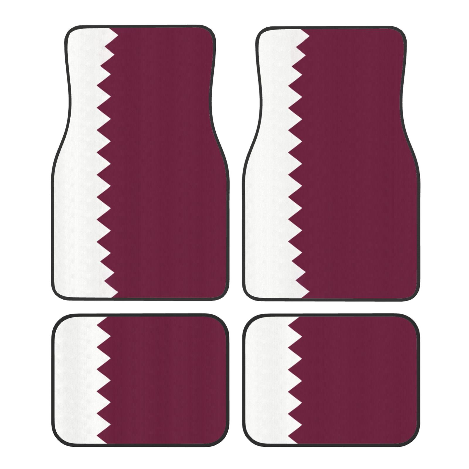Car Accessories Qatar - Karpet Mobil Motif Bendera Qatar 4