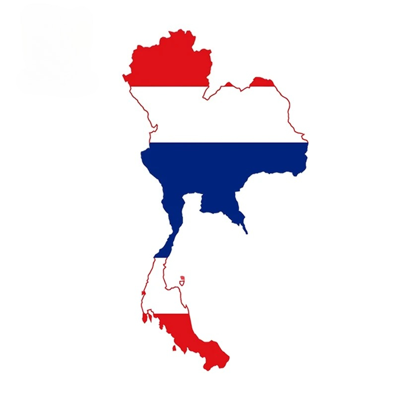 Stiker Mobil Bendera Peta Thai - Car Accessories Thailand ulasan dan harga