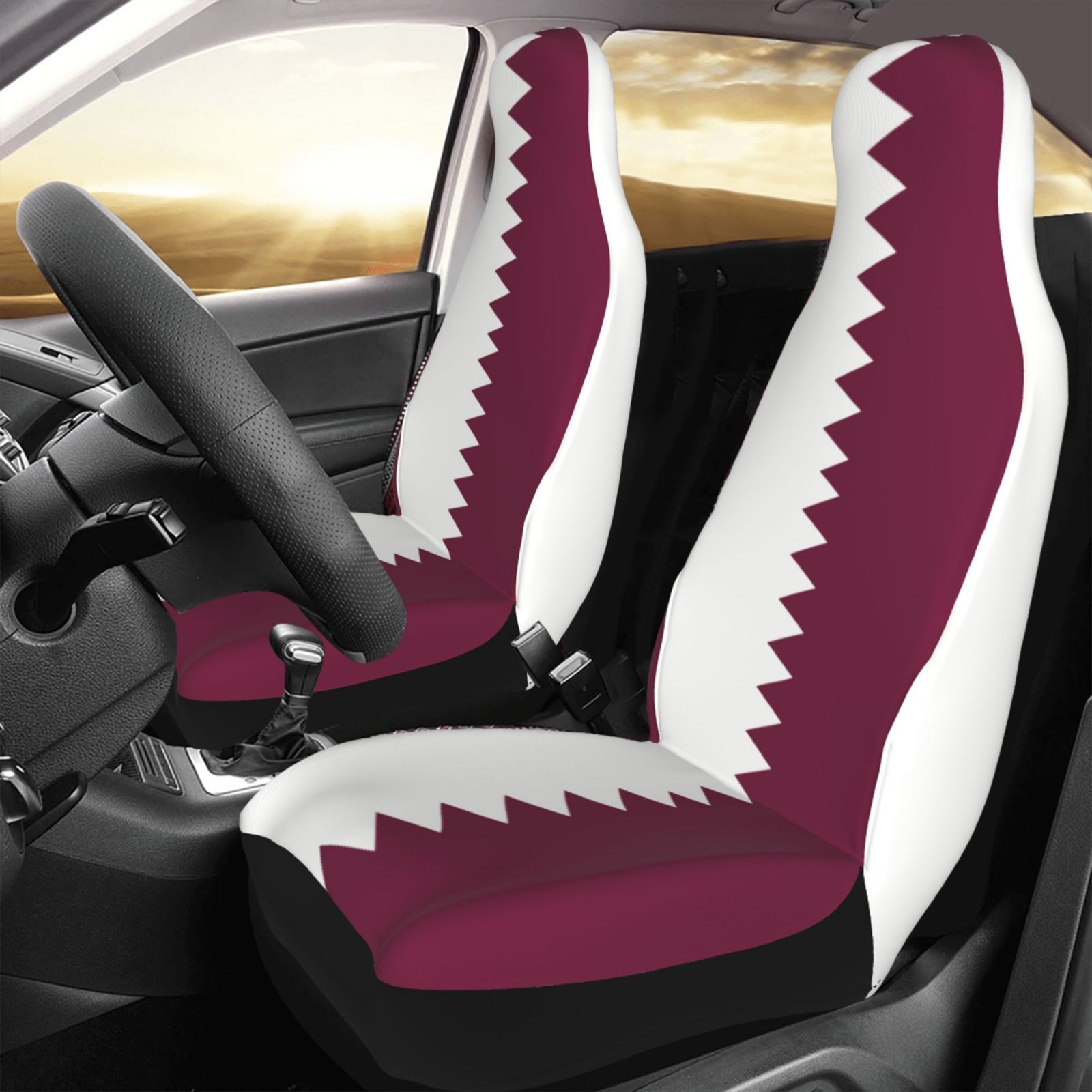 Set Sarung Jok Mobil Bertema P - Car Accessories Qatar ulasan dan harga
