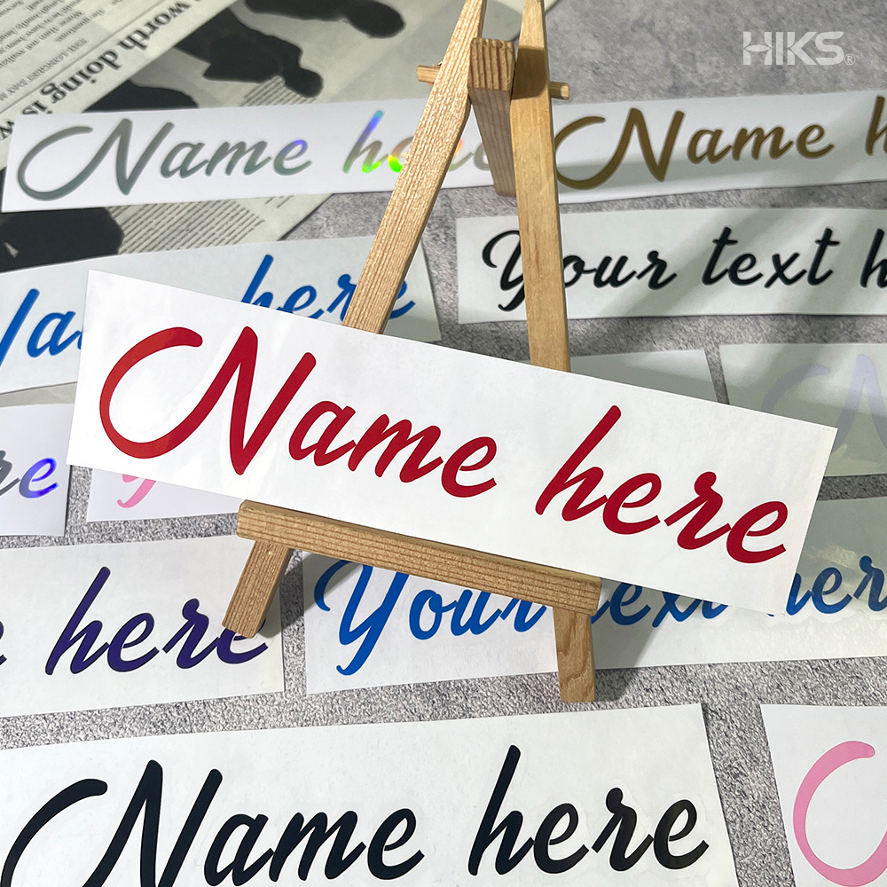 2 Buah Stiker Vinil Nama Kursi - Car Accessories Quotes ulasan dan harga