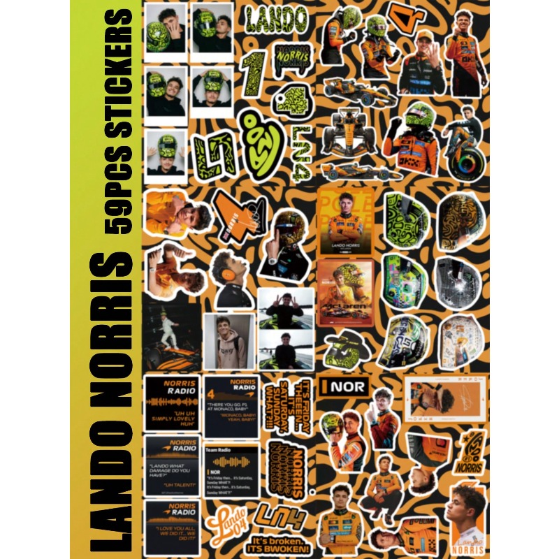 59PCS Set Stiker Bertema Balap - Car Accessories Quotes ulasan dan harga