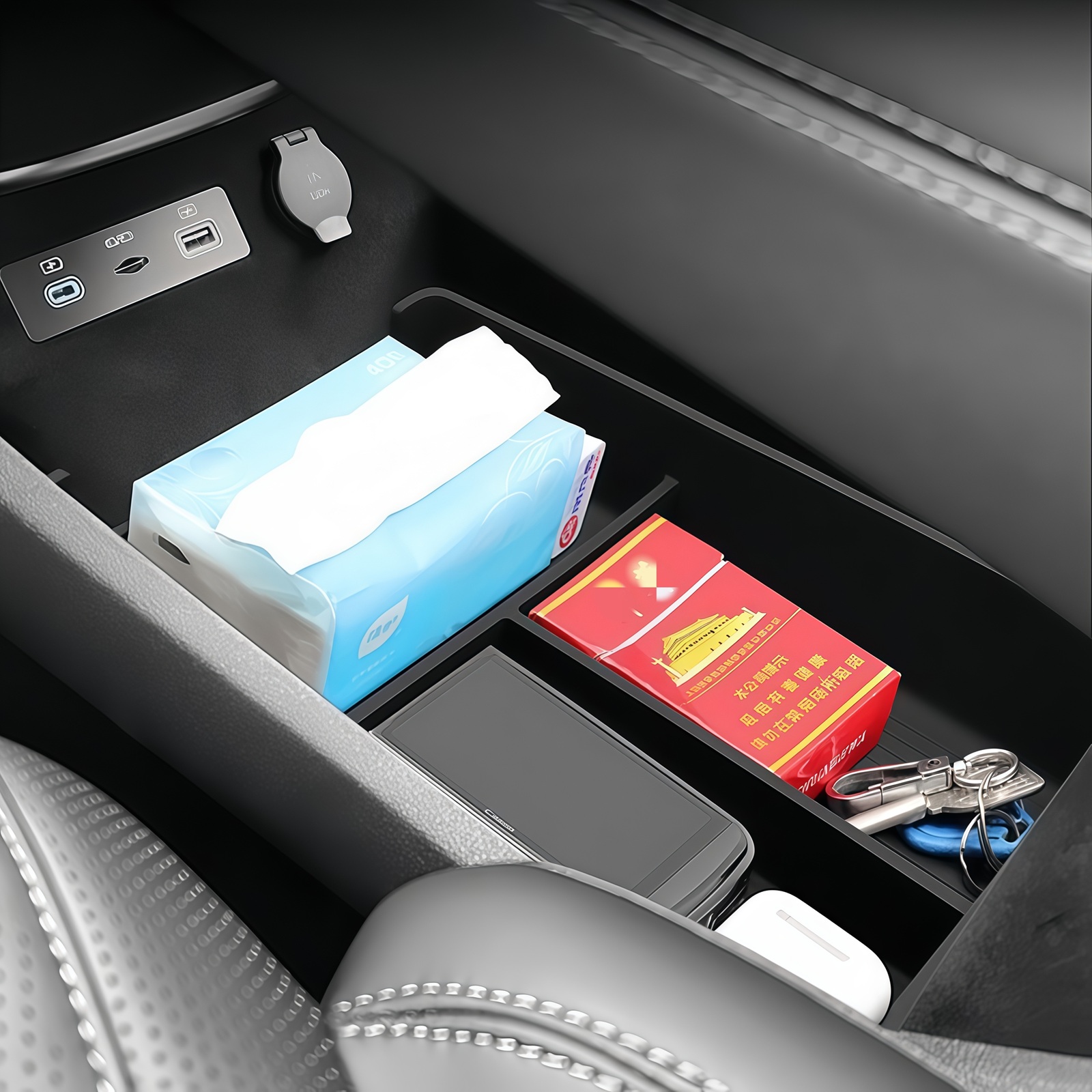 Baki Penyimpanan Bawah Konsol  - Car Seat Organizer ulasan dan harga