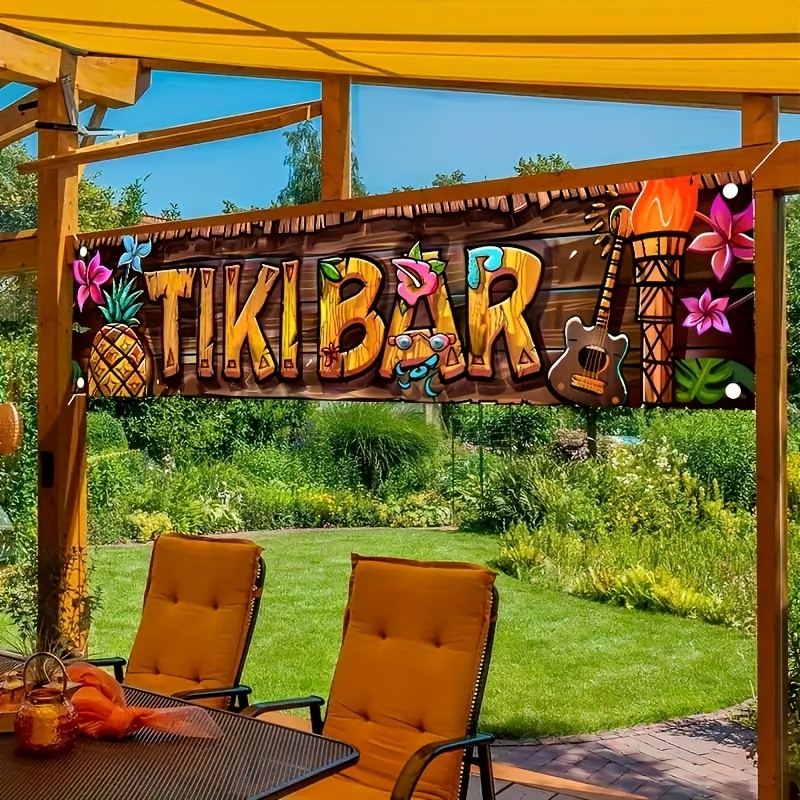 Spanduk Bar Tiki Dekorasi Pest - Car Accessories Banner ulasan dan harga