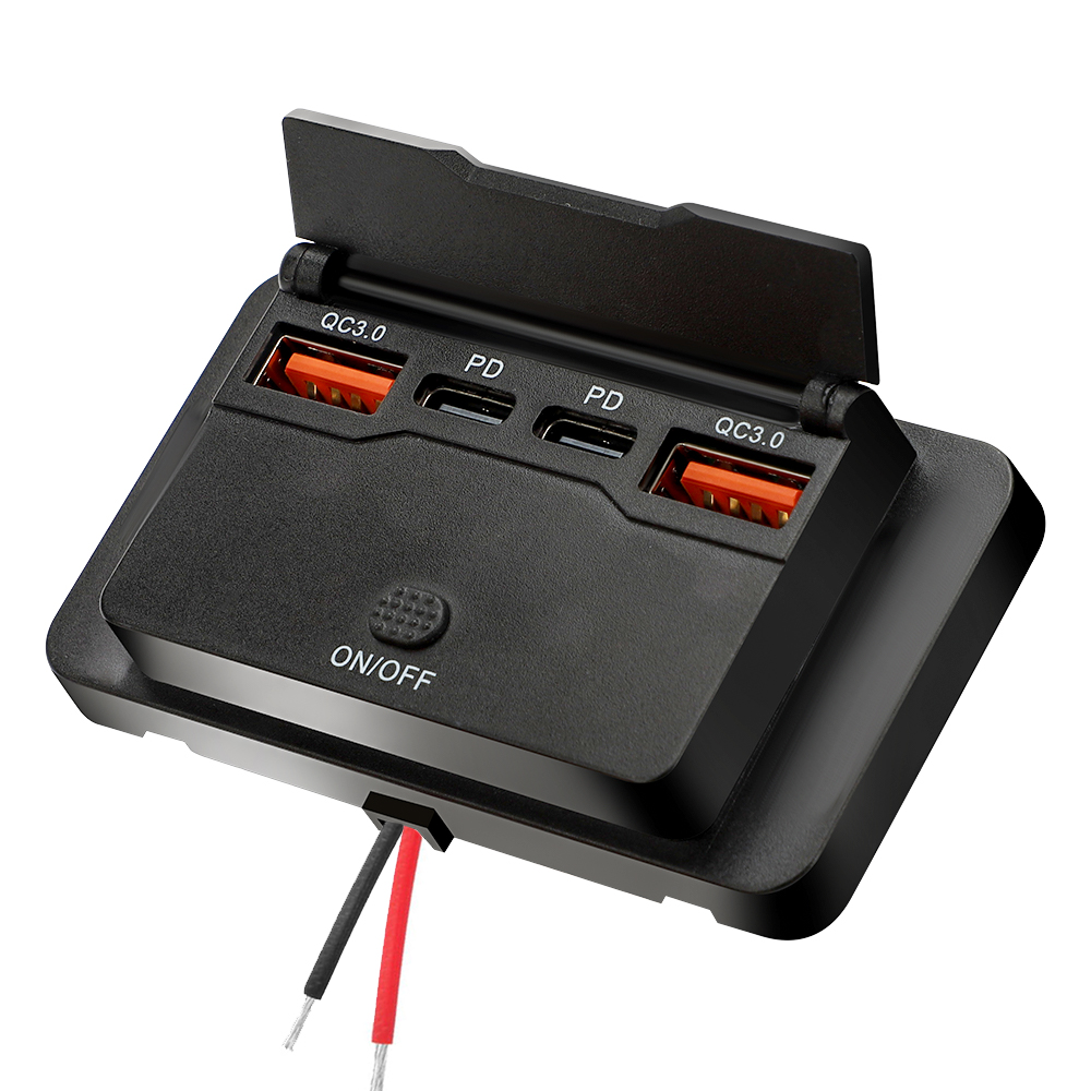 Panel Outlet USB C 4-Port 12/2 - Car Accessories Thailand ulasan dan harga