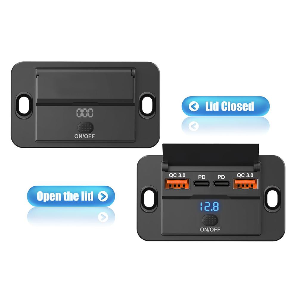 Outlet Usb Tipe C Rv 12V, peng - Car Accessories Thailand ulasan dan harga